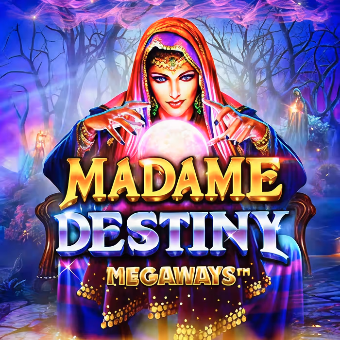 Madame Destiny mystical fortune-telling slot with tarot cards and bonus rounds